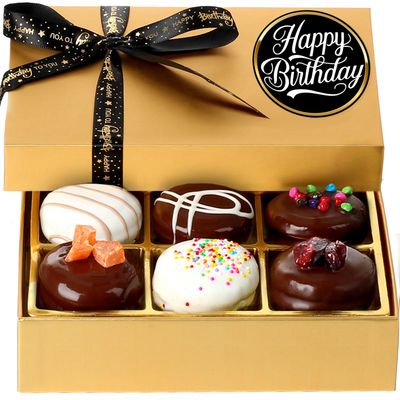 Birthday Cookie Gift - Happy Birthday Cookies - Gourmet Food Gifts - Kosher Vegan Chocolate Cookies