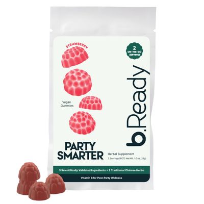 Morning Recovery Gummies for Post-Celebration, Travel &amp; Jet lag Wellness with Vitamin B, Milk Thistle &amp; Prickly Pear Party Smarter with Strawberry Flavor Vegan Gummies 2 Servings