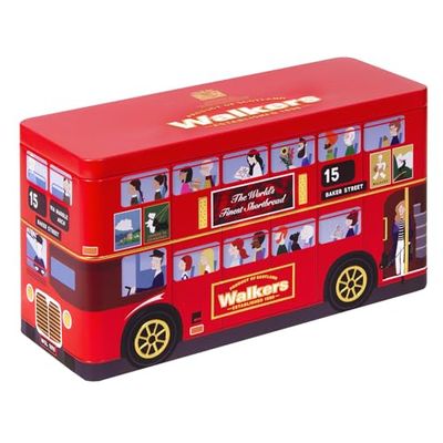 Walker&#39;s Shortbread London Bus Commemorative Tin, All-Butter Shortbread Cookies, 8.8 Oz