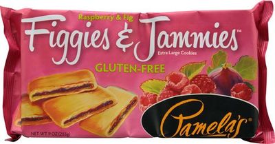 Pamela&#39;s Products Figgies &amp; Jammies Extra Large Cookies Gluten Free Raspberry &amp; Fig -- 9 oz Pack of 4