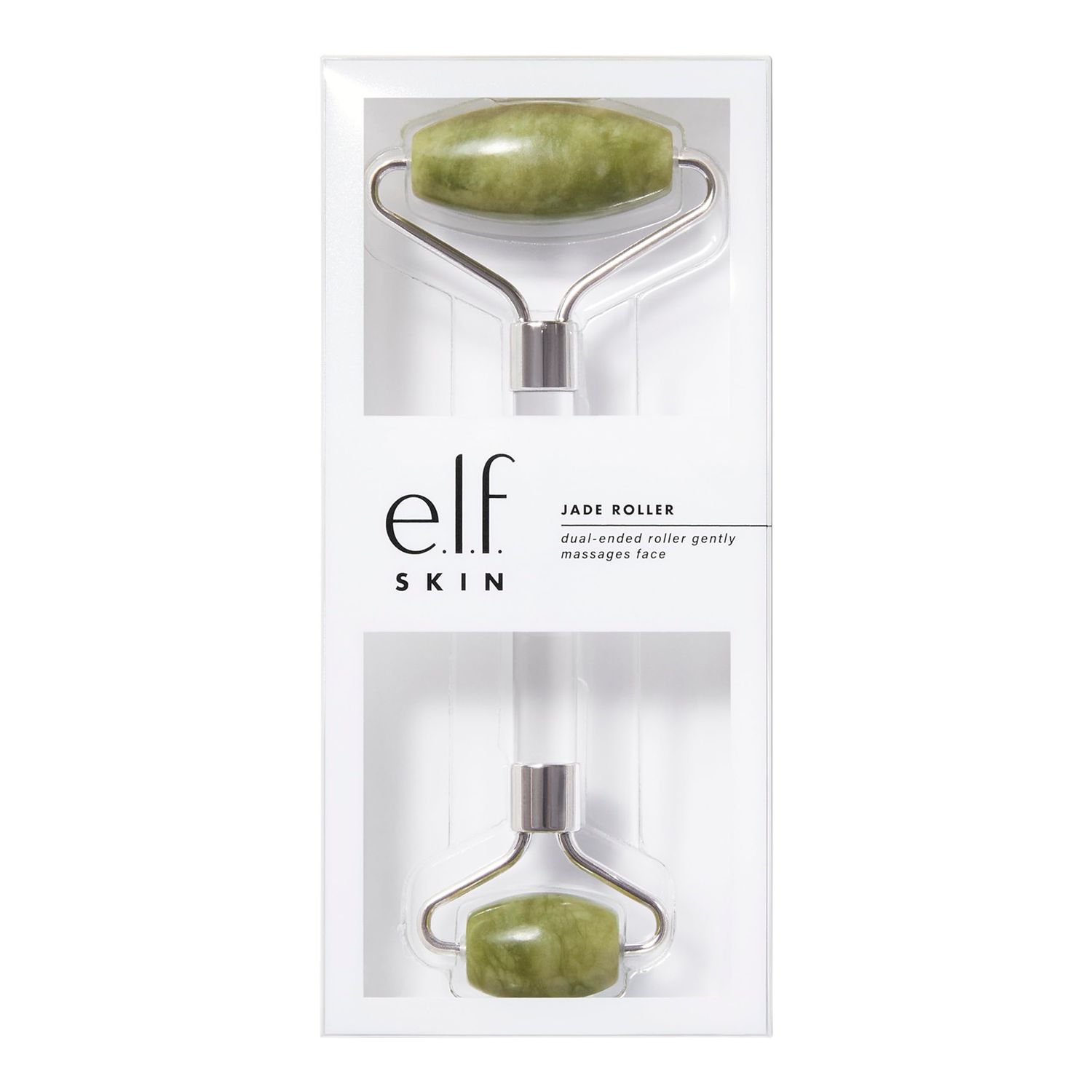 e.l.f. SKIN Jade Roller, Facial Roller to Massage &amp; Destress Skin, Gently Massages, Soothes &amp; Boosts Skins Vitality