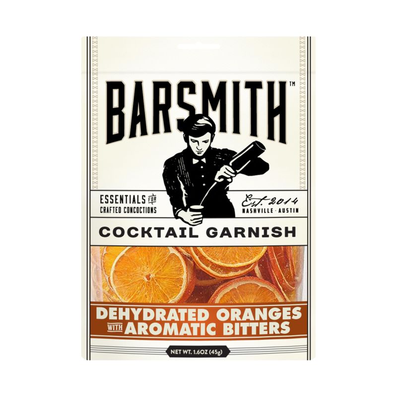 Barsmith Dehydrated Orange Slices with Aromatic Bitters 1.6oz - Cocktail &amp; Drink Garnishes - Citrus &amp; Bittersweet Spice - Perfect for Old Fashioneds, Negronis - Pack of 1