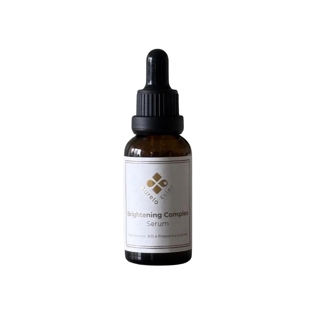 Aurelo Eclat Brightening Complex Serum with 10 Niacinamide &amp; Pineapple Enzyme, 30ml - Radiance-Boosting Serum for Even Skin Tone &amp; Pore Refining