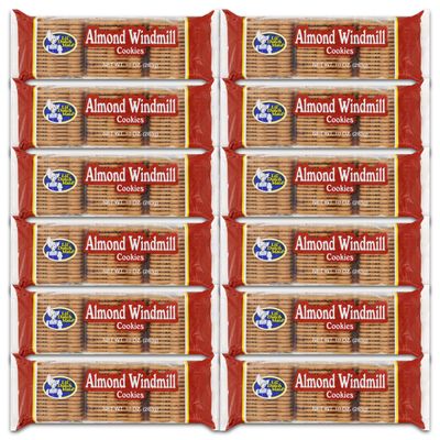 Little Dutch Maid Almond Windmill Cookie, 10-Ounce Pack of 12