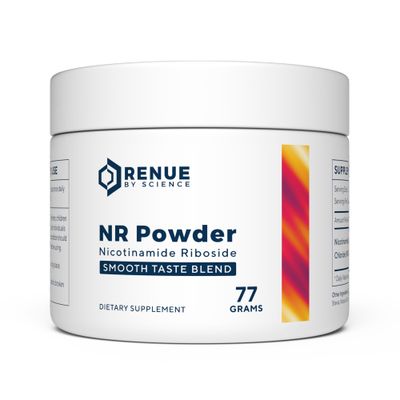 Renue By Science Nicotinamide Riboside 1000mg Nicotinamide Powder - High Strength NR NAD Powder Sublingual Citrus Burst Flavor Manufactured in The USA &amp; Third-Party Tested 60 Servings