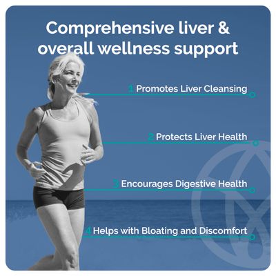 SYNVITE Liver Wellness - Liver Cleanse Supplement - Liver Health Support - with Milk Thistle, Artichoke, Dandelion, Beet Root, Turmeric & More - Vegetarian, Non GMO, Gluten Free - 60 Capsules