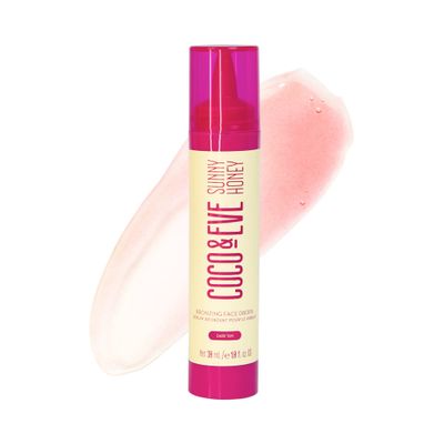 Coco &amp; Eve Sunny Honey Bronzing Face Tanning Drops Dark, Natural Self Tanning Face Drops. Hydrating Hyaluronic Acid. Indoor Sunless Moisturizing Self Tanner. 1 fl oz
