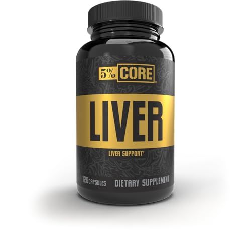 5 Core Liver Support NAC N-Acetyl L-Cysteine 1000mg, Milk Thistle 750mg, L-Glutathione 300mg Liver Cleanse Detox &amp; Repair Supplement 30 Capsules