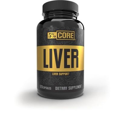 5 Core Liver Support NAC N-Acetyl L-Cysteine 1000mg, Milk Thistle 750mg, L-Glutathione 300mg Liver Cleanse Detox &amp; Repair Supplement 30 Capsules