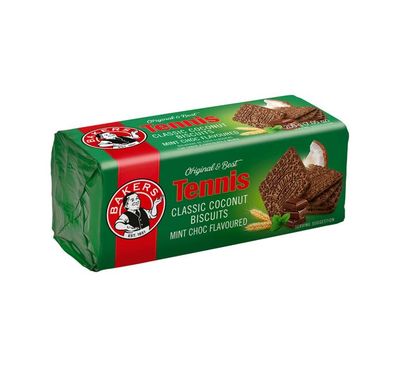 Bakers Tennis Choc Mint 200g 1 Pack