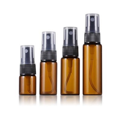 Sanyangboli 12PCS 15ML0.5OZ Amber Glass Spray Bottle Perfume Bottles Sold Empty Fine Mist Spray Perfume Facial Water Container Cosmetic Jars for Cosmetic Packing