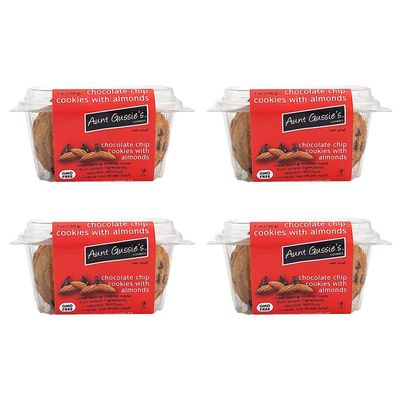 Aunt Gussie&#39;s - Classic Chocolate Chip Cookies with Almonds - 4 pack