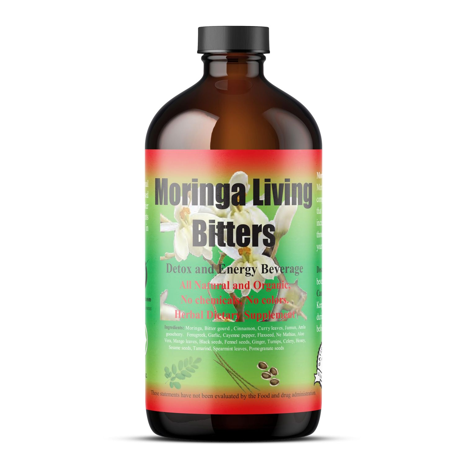 HERBOGANIC Moringa Living Bitter 16oz