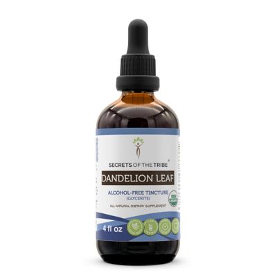 Dandelion Leaf USDA Organic Alcohol-FREE Extract, High-Potency Herbal Drops, Digestive System Made from 100 Certified Organic Dandelion Leaf Taraxacum Officinale Dried Leaf 4 oz