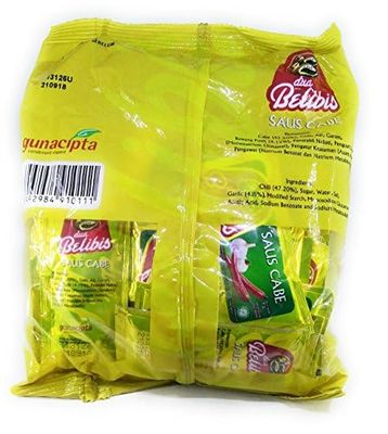 Dua Belibis Saus Cabe Sambal - Chilli Sauce, 216 Gram 24 Sachets 9 gram