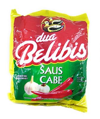 Dua Belibis Saus Cabe Sambal - Chilli Sauce, 216 Gram 24 Sachets 9 gram