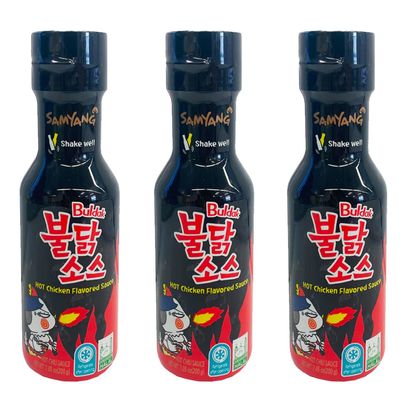Samyang Buldak Spicy Chicken Sauce Original 7.05 oz x3 Bottles