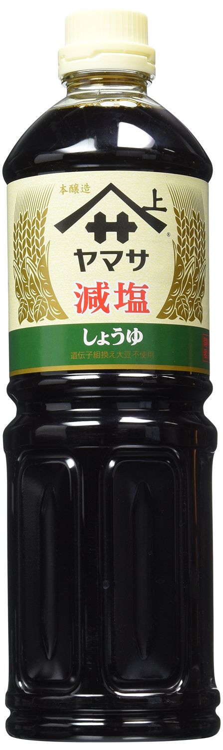 Yamasa Low Sodium Soy Sauce, Reduced Salt Japanese Shoyu 34 Fluid Ounce Preservative Free