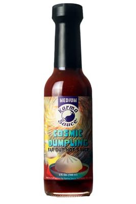 Cosmic Dumpling Umami Forward Soy Garlic Chile Sauce Medium Heat No Preservatives, Extract Free, Sugar Free, PaleoKeto Friendly Made In Finger Lakes, USA 5 fl. oz bottle
