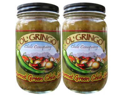 Ol&#39; Gringo Chile Company Green Chile Sauce, Medium Heat 2 Pack