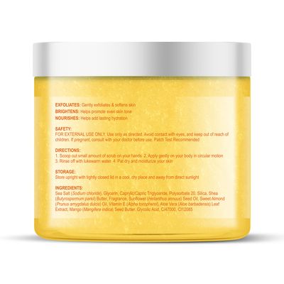 Botanic Hearth Mango Swirl Body Scrub - 8.8 fl oz - Exfoliating &amp; Moisturizing Scrub for Smooth, Radiant Skin - Infused with African Shea &amp; Glycolic Acid 3 in 1 Scrub