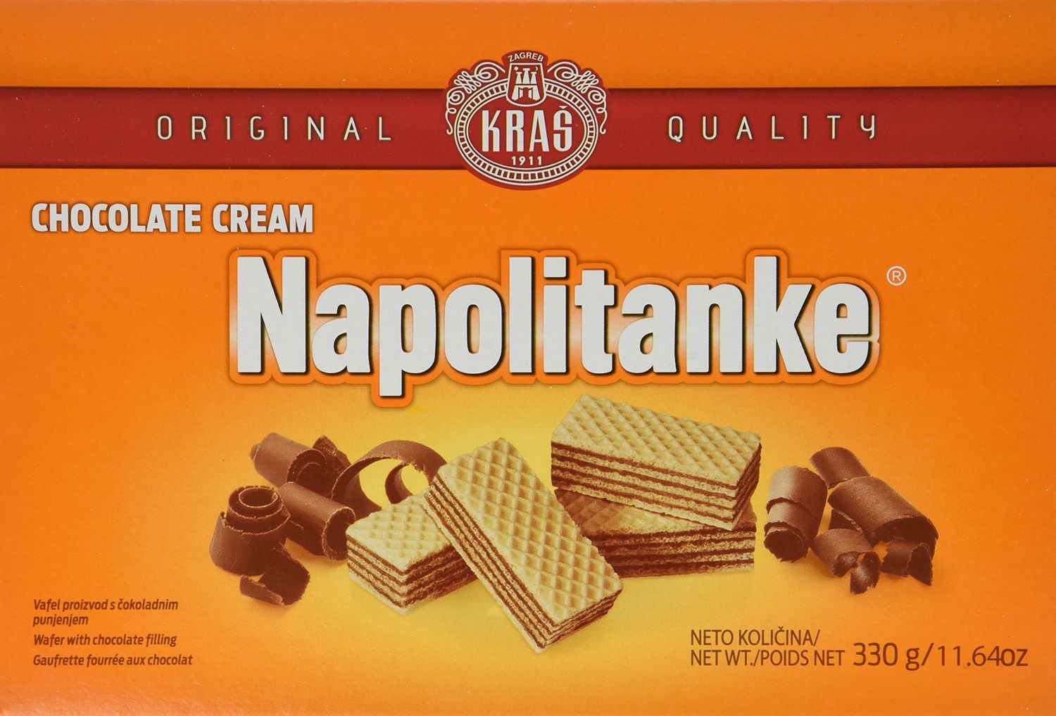Kras Napolitanke Chocolate -Cream Wafers 11.64oz 330g