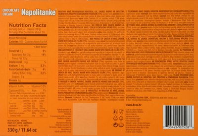 Kras Napolitanke Chocolate -Cream Wafers 11.64oz 330g