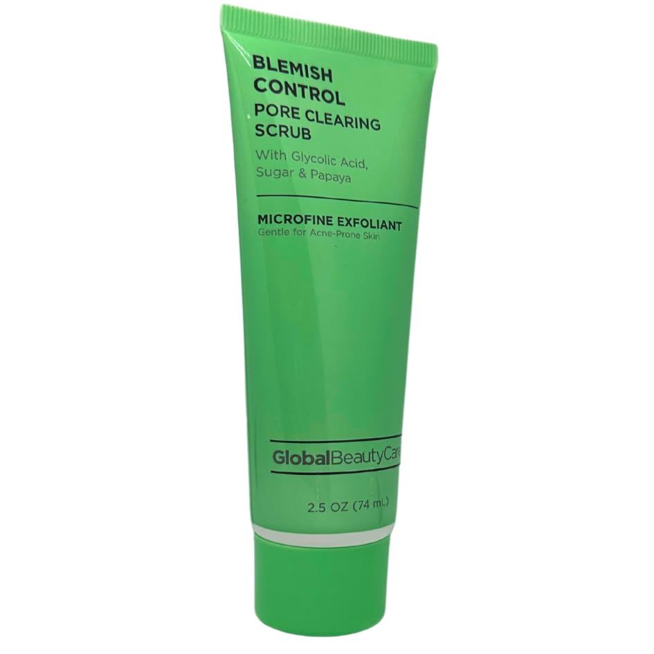 Global Beauty Care Blemish Control Pore Clearing with Glycolic Acid Scrub Sugar &amp; Papaya 2.5fl oz 74ml 1 count
