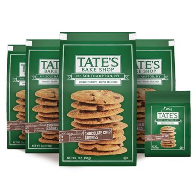Tate&#39;s Bake Shop Chocolate Chip Cookies and Tiny Tate&#39;s Chocolate Chip Cookies Variety Pack, 5 Bags