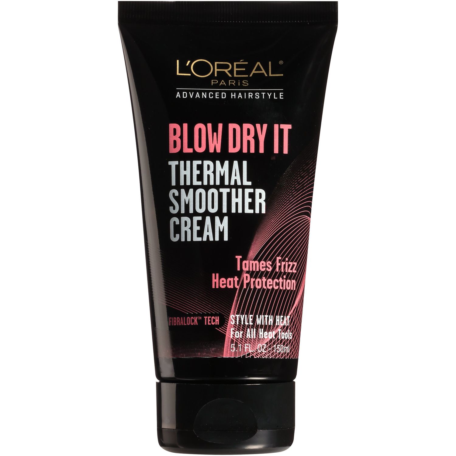 L&#39;Oreal Paris Advanced Hairstyle BLOW DRY IT Thermal Smoother Cream, 5.1 fl. oz.