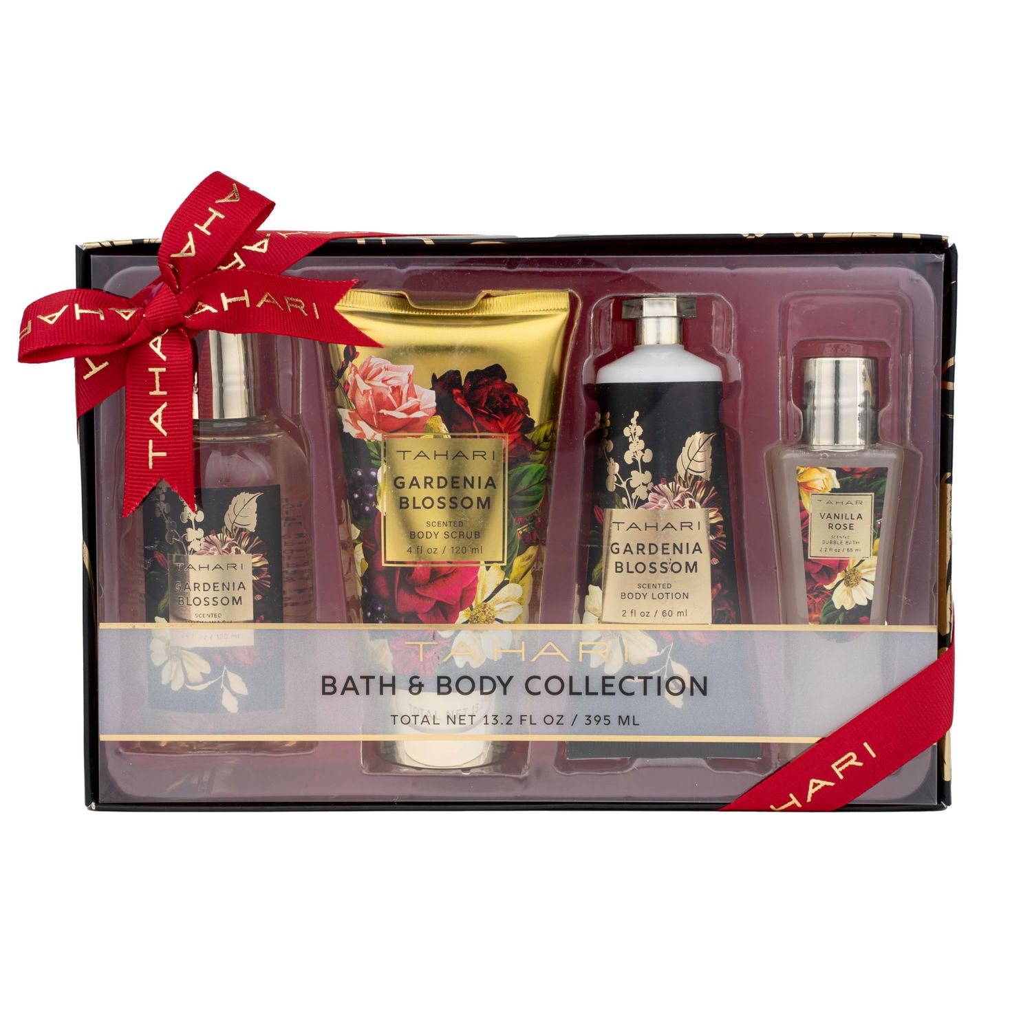 Tahari Vanilla Jasmine Spa Gift Set for Women - Luxurious Bath Kit with Body Lotion, Body Wash, Hand Cream &amp; Body Mist - Perfect SelfcareGifts for Women Midnight Floral