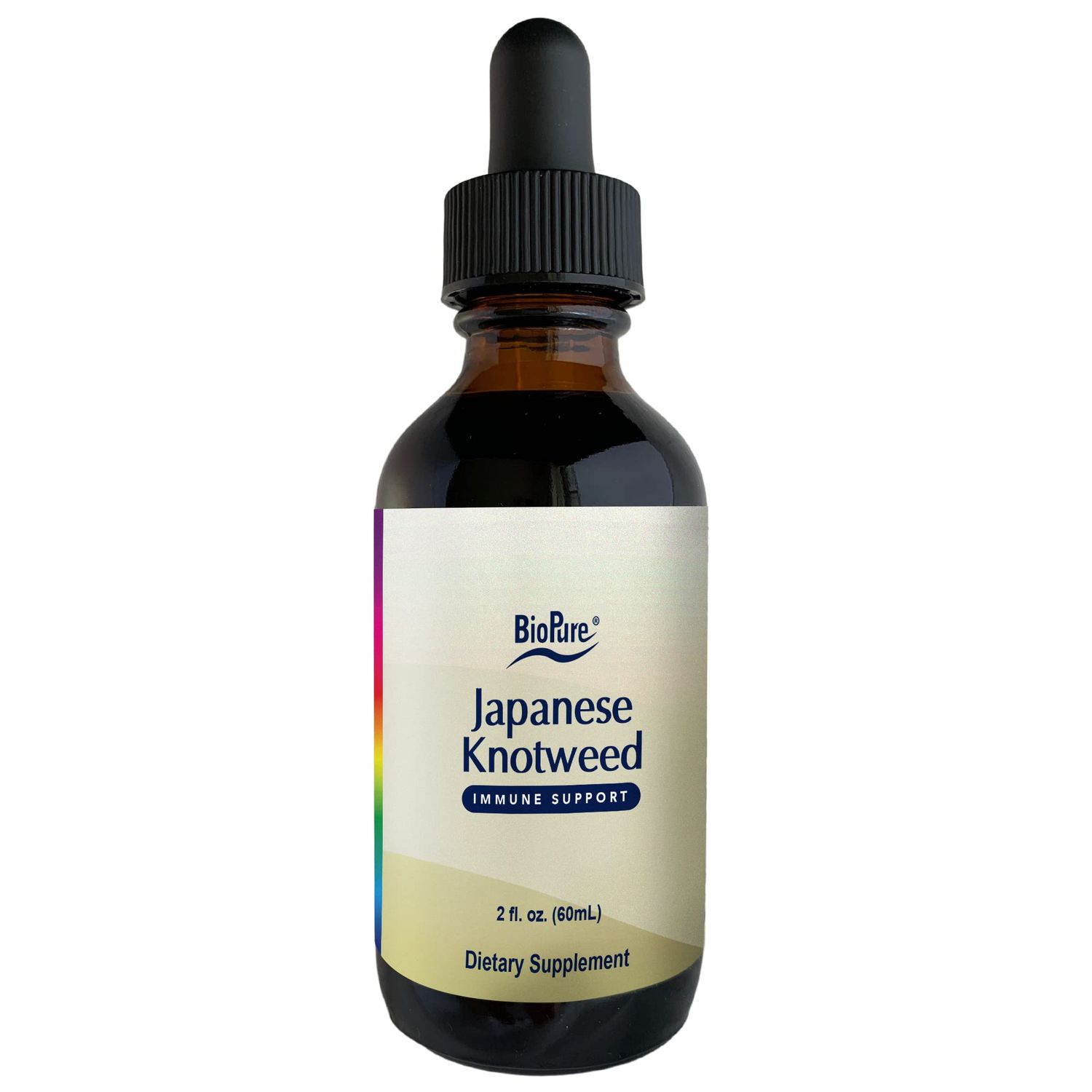 BioPure Japanese Knotweed Herbal Tincture - Potent Botanical Extract Rich in Polyphenols Including Resveratrol to Support Liver &amp; Immune Function, Cellular Health, and Microbiome Balance - 2 fl oz