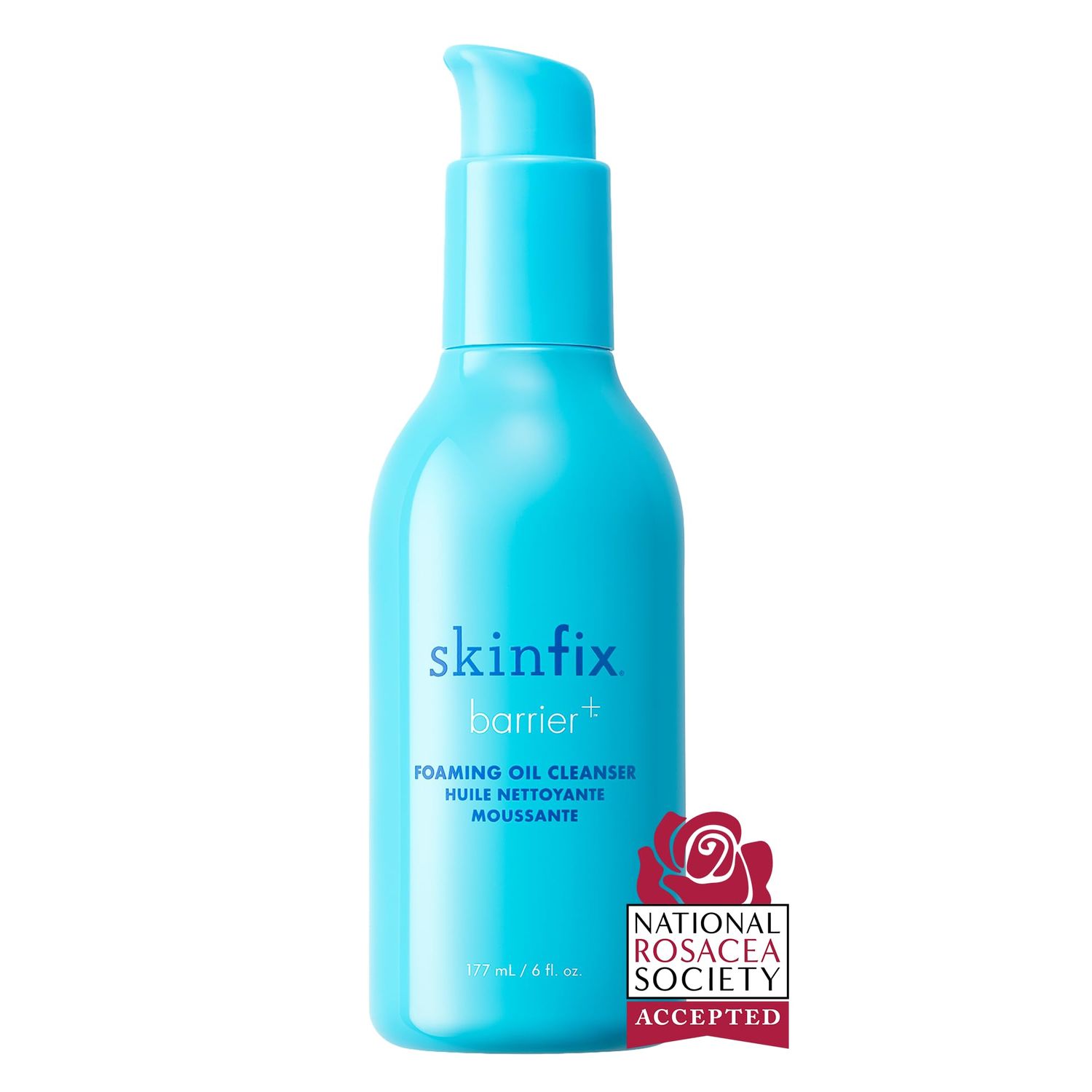 Skinfix Barrier Foaming Oil Cleanser: Gently Removes Dirt and Makeup, Reduces Visible Redness, Doesnt Strip Skin Lipids, 6 Fl Oz
