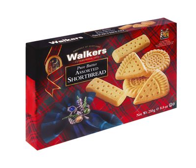 Walker&#39;s Shortbread Assorted Shortbread Cookies, Pure Butter Shortbread Cookies, 8.8 Oz Box