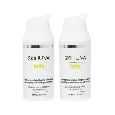Skinuva Brite Dark Spot Treatment - Tone-Enhancing Cream Formulated with Growth Factors, Vitamin C, and Niacinamide For All Skin Types 30ml - 2 pack