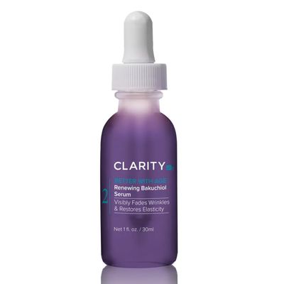 ClarityRx Better With Age Renewing Bakuchiol Face Serum for Anti-Aging, Gentle Alternative Retinol Serum, Plant Based, Cruelty Free, Paraben Free 1 fl oz