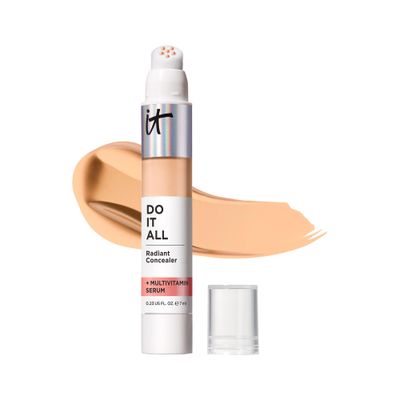 IT Cosmetics Do It All Radiant Concealer - Makeup Concealer - Hydrate &amp; Brighten - Creaseless Medium Coverage &amp; Radiant Finish - Niacinamide &amp; Hyaluronic Acid - Light Medium Warm, 0.2 Fl Oz