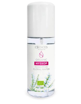 Essences Bulgaria Organic Hyssop Floral Water 4.7 Fl Oz 140ml 100 Natural Spray for Face, Body, Hair, Excellent Aftershave