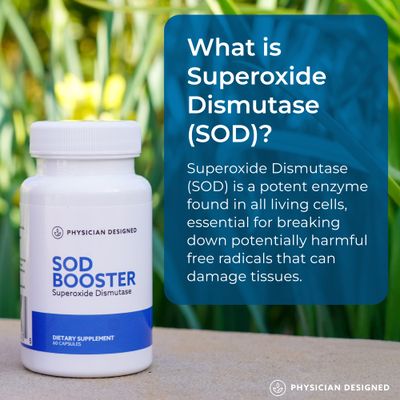 Physician Designed VARS SOD Booster - Superoxide Dismutase Supplement SOD Supplement 60 Capsules Best Antioxidant Supplements