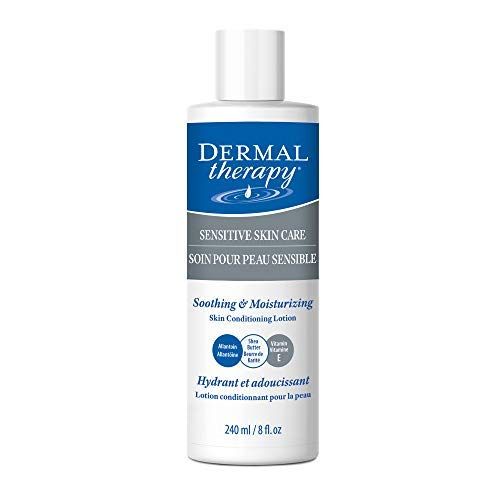 Dermal Therapy Sensitive Skin Lotion - Calming, Non-Irritating Lotion with 15 Allantoin, 10 Shea Butter, Vitamin E - Soothing Relief for Dry, Itchy, Eczema-Prone Skin - 8 fl oz 240 ml