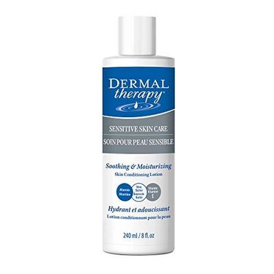 Dermal Therapy Sensitive Skin Lotion - Calming, Non-Irritating Lotion with 15 Allantoin, 10 Shea Butter, Vitamin E - Soothing Relief for Dry, Itchy, Eczema-Prone Skin - 8 fl oz 240 ml