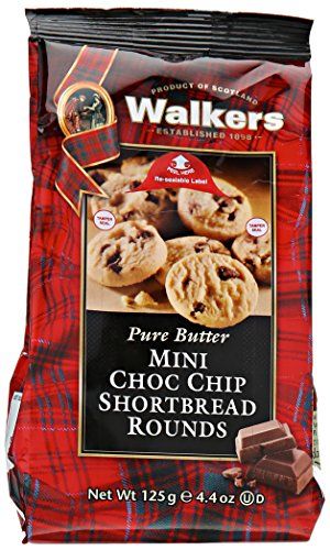 Walkers Shortbread Mini Chocolate Chip Shortbread Cookies, 4.4 Ounce