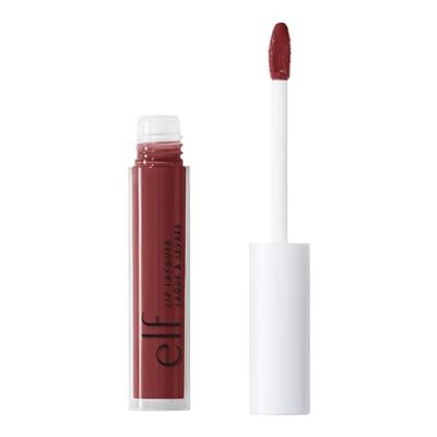 e.l.f. Lip Lacquer, Nourishing, Non-Sticky Ultra-Shine Lip Gloss With Sheer Color, Infused With Vitamins A &amp; E, Vegan &amp; Cruelty-Free, Black Cherry