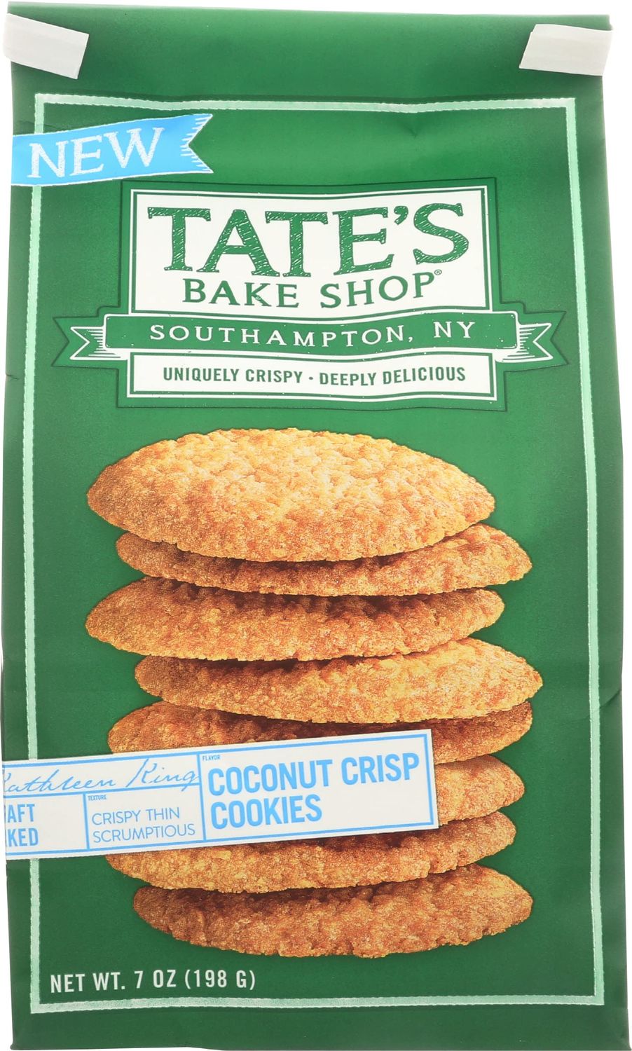 Tate&#39;s Bake Shop Coconut Crisp Cookies, 7 Oz Pack of 6