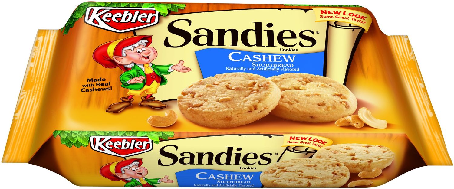 Keebler Sandies Cashew Cookies, 11.2-ounce Pack of 6