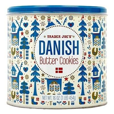 Trader Joe's - Danish Butter Cookie Tin NET WT.16 OZ