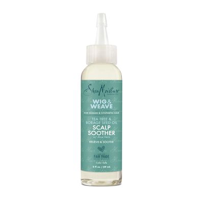 SheaMoisture Scalp Soother Oil Serum for Wig and Weave Tea Tree and Borage Seed Oil Paraben Free Scalp Treatment, 2 Ounce