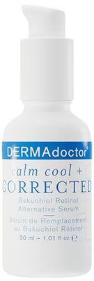 DERMAdoctor Calm Cool Corrected Dermatologist Formulated Bakuchiol Retinol Alternative Serum for Sensitive Skin; Anti Aging Serum for Fine Lines, Wrinkles, Brightening and Pore Minimizing - 1.01 oz