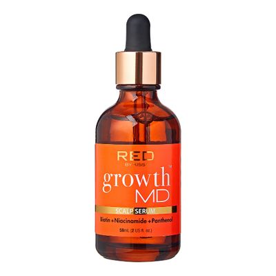Red by Kiss Growth MD Hair Growth Scalp Serum, Biotin, Niacinamide, Panthenol, Rosemary Oil Infused, Made with 100 Natural Ingredients, USDA Certified Organic Oils, Non-GMO