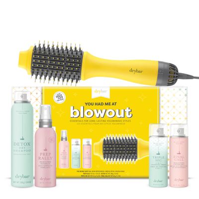 Drybar You Had Me at Blowout Kit Refresh, Prime, Style, Texturize, and Finish Your Look for Great Blowouts with Extra Volume that Holds Style for 8 Hours